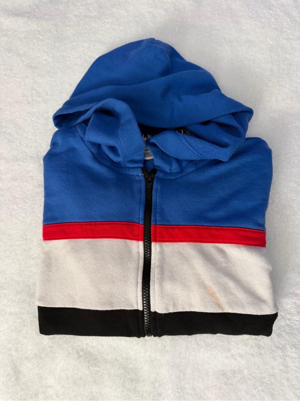Women Pink by Victoria's Secret Blue Full Zip Hoodie Sweatshirt Size Medium